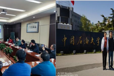 "Qingdao Lianxin" went to "China University of Petroleum" (Beijing) for technical and cooperative exchanges